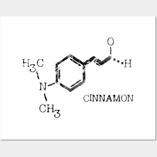 Cinnamon molecule Posters and Art